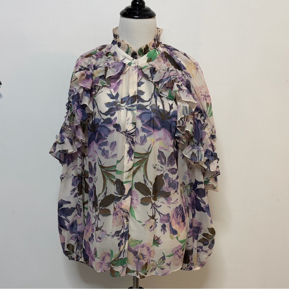 Kobi Halperin Multicolor Floral Blouse